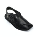 Black Charsadda Classic Takidar Chappal