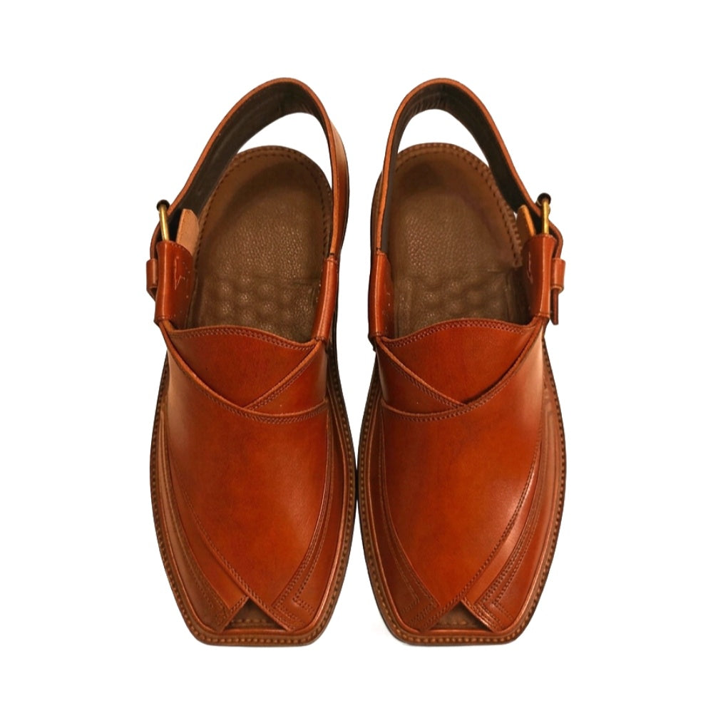 Brown Charsadda Classic Takidar Chappal