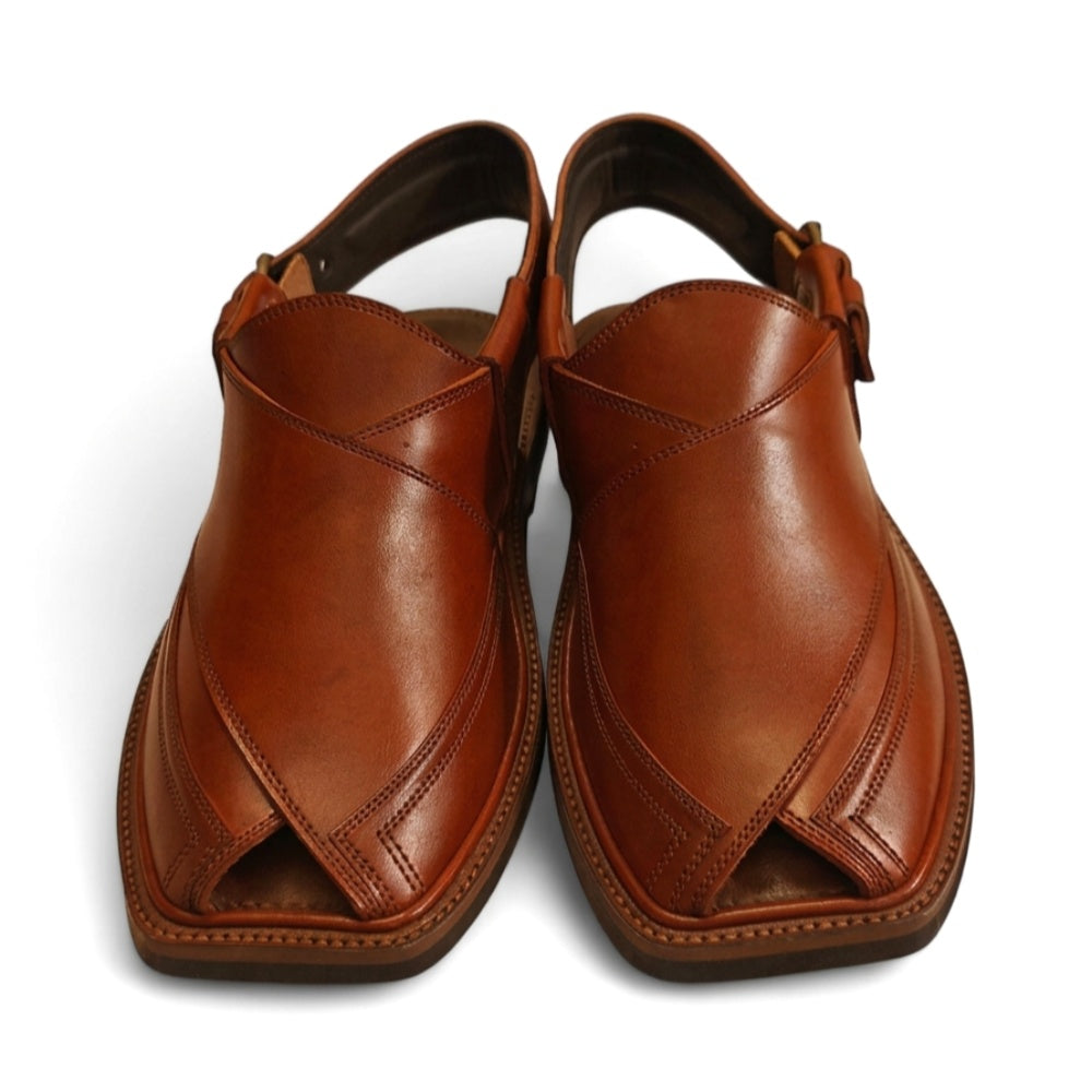 Brown Charsadda Classic Takidar Chappal