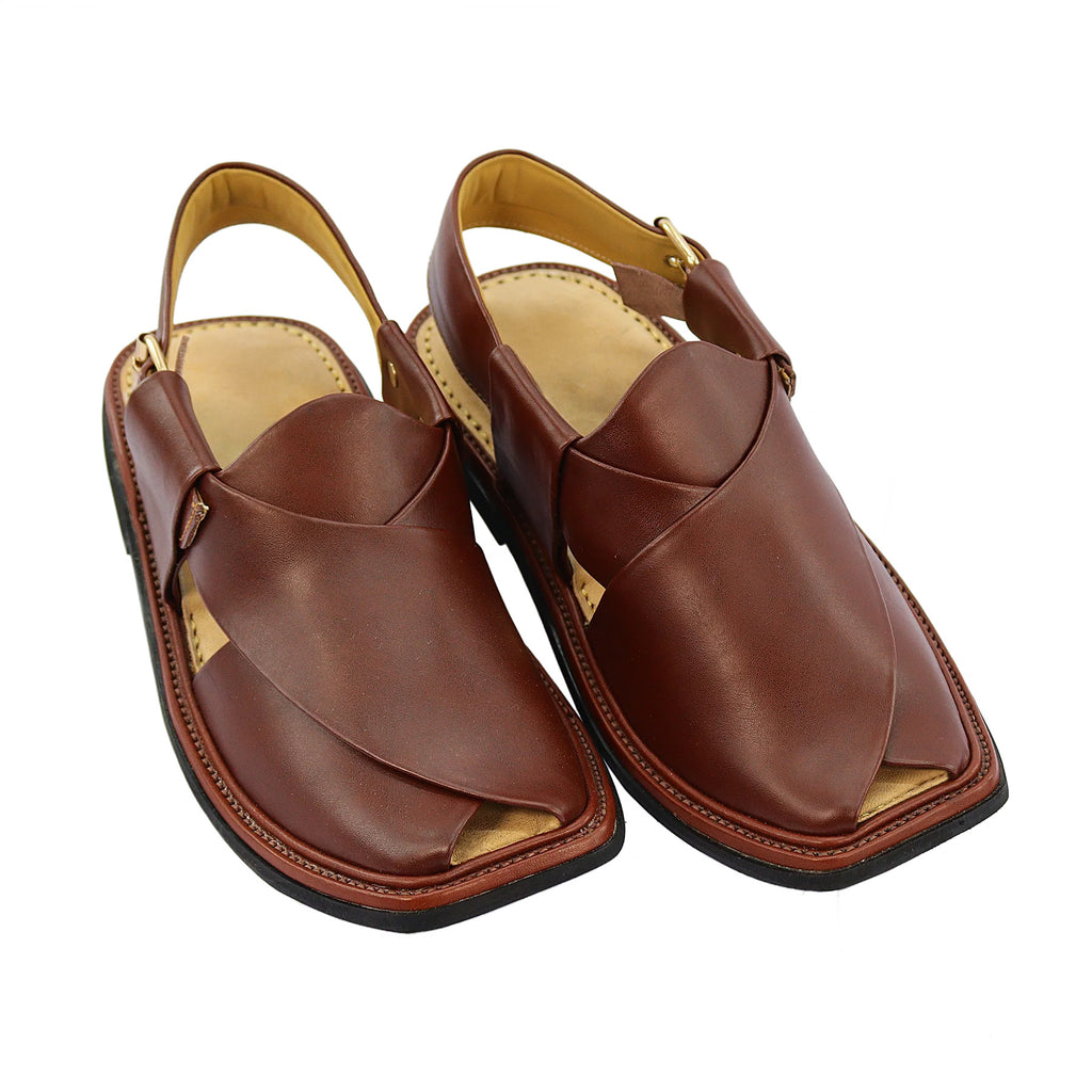 Smart Zalmi Red Peshawari Chappal for Men