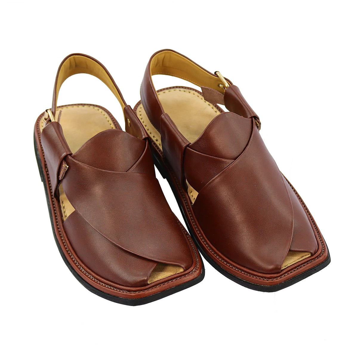 Smart Zalmi Red Peshawari Chappal for Men