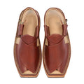 Zalmi Red Kaptaan Peshawari Chappal for men top view