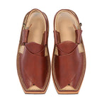 Zalmi Red Kaptaan Peshawari Chappal for men top view
