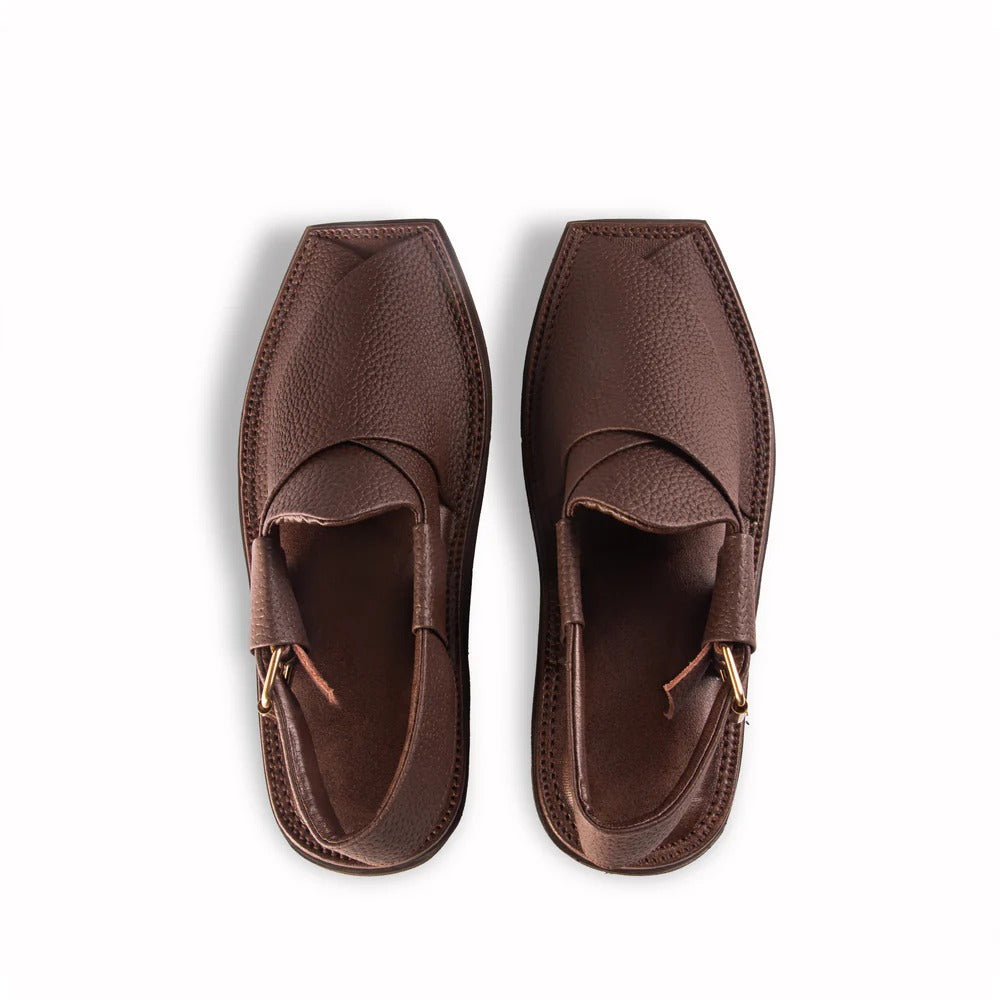 Kaptaan Chocolate Peshawari Chappal – Medicated Vibram Sole