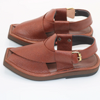 Sole view of Kaptaan Mustard Peshawari Chappal