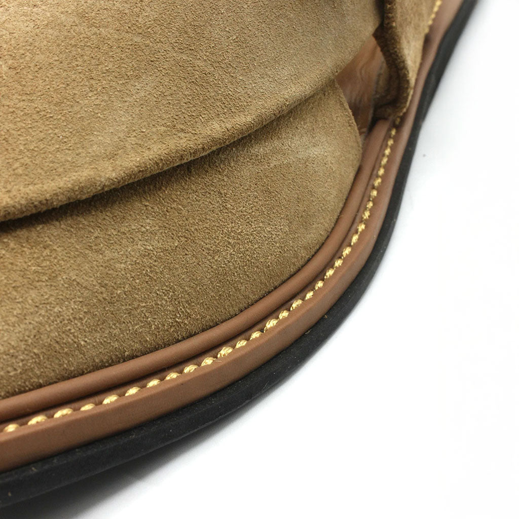 Authentic Beige Suede Sabar Peshawari Chappal for Men