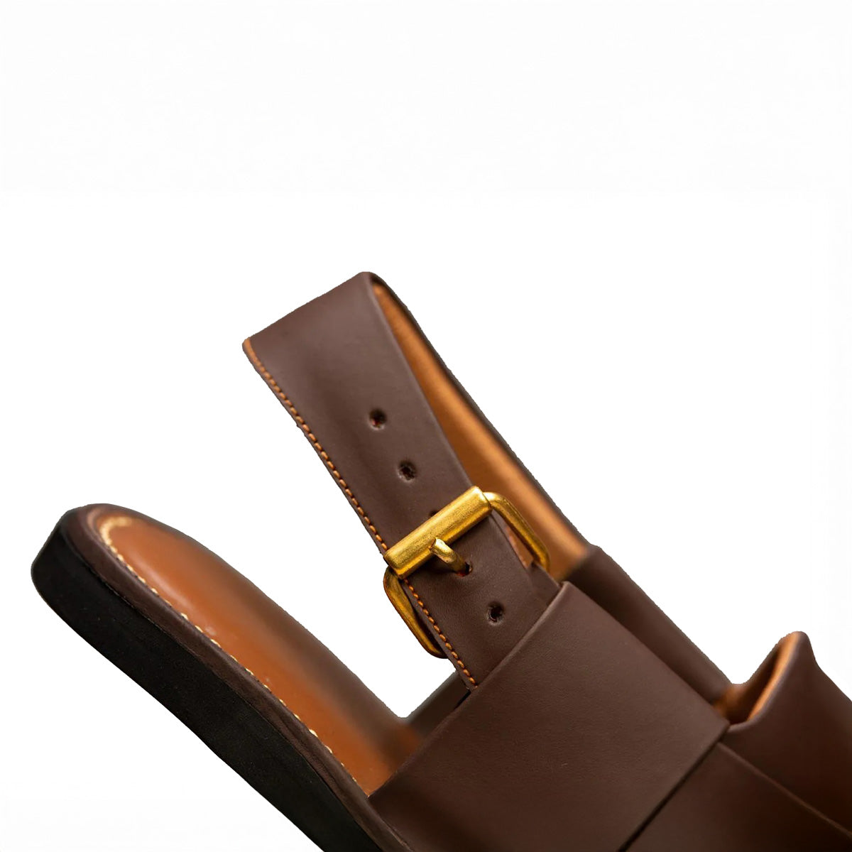 Smart Zalmi Matte Brown Peshawari Chappal for Men